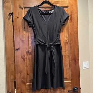 Incredibly soft and stretchy black/charcoal cap sleeve dress!